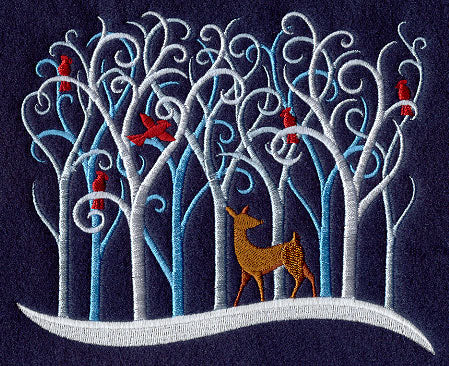 Filigree Christmas Forest (Deer)