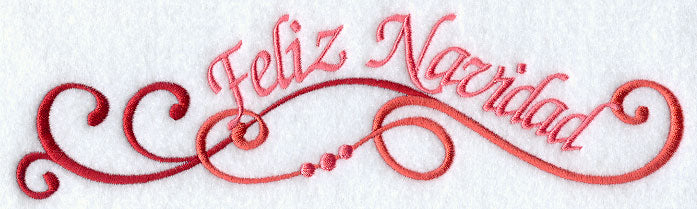 Feliz Navidad (Spanish) Swirls