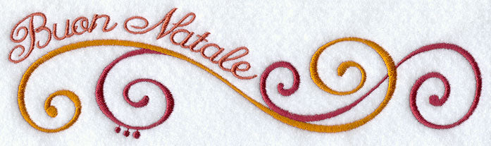 Buon Natale (Italian) Swirls