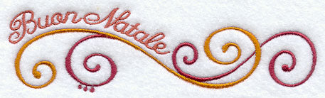 Buon Natale (Italian) Swirls