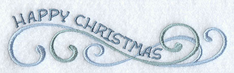 Happy Christmas (English) Swirls