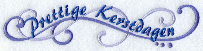 Prettige Kerstdagen (Dutch) Swirls