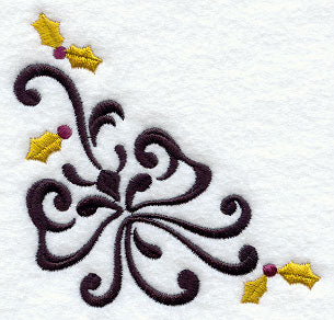 Wrought Iron Holly Corner