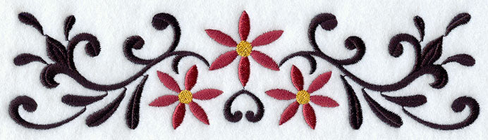 Wrought Iron Poinsettia Border