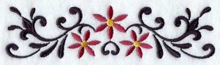 Wrought Iron Poinsettia Border