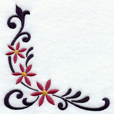 Wrought Iron Poinsettia Corner