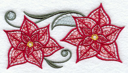 Light and Lovely Poinsettias Rectangle