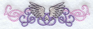 Wild Side Christmas Angels - Wings Border