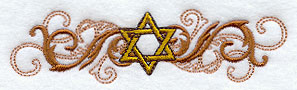 Wild Side Happy Hanukkah - Star of David Border