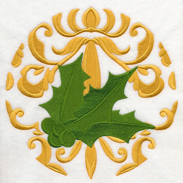 Deck the Halls in Damask - Holly
