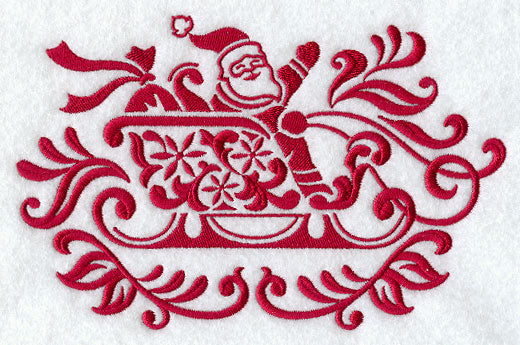 Christmas Damask Sleigh