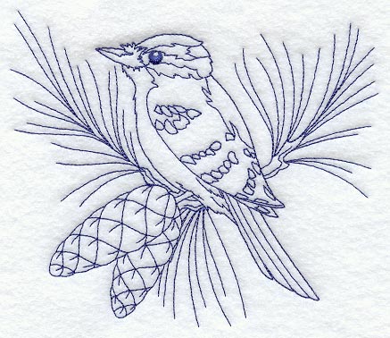 Downy Woodpecker (Bluework)