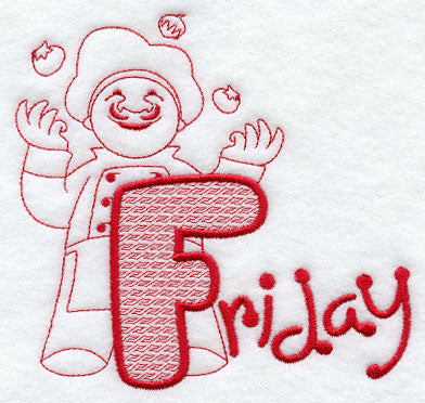 Chef - Friday (Redwork)