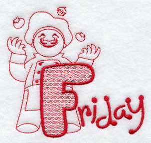 Chef - Friday (Redwork)