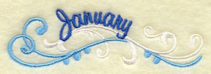 Monthly Celebrations Border - January