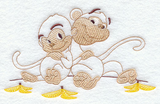 Best Friends - Monkeys (Vintage)