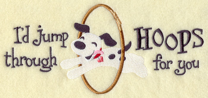 Jump Through Hoops - Embroidery