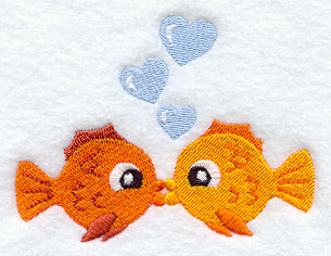 Kissing Goldfish
