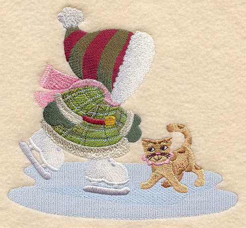 Ice Skating Sunbonnet Sue