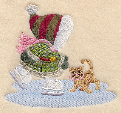 Ice Skating Sunbonnet Sue