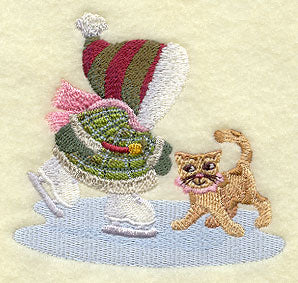 Ice Skating Sunbonnet Sue