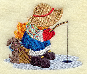 Ice Fishing Fisherman Fred