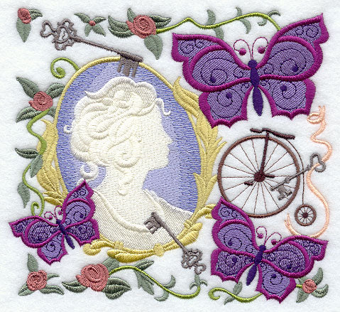 Victorian Collage with Cameo