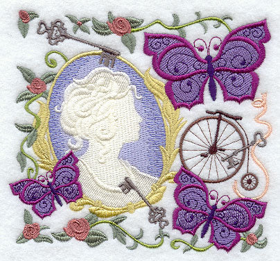Victorian Collage with Cameo