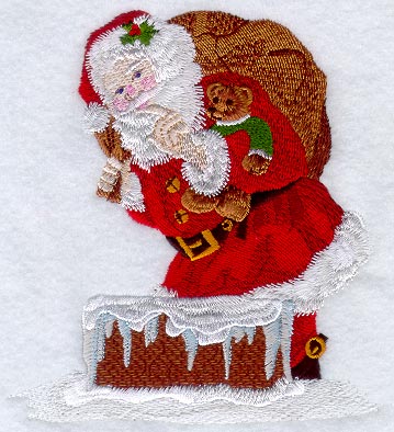 Santa In The Chimney