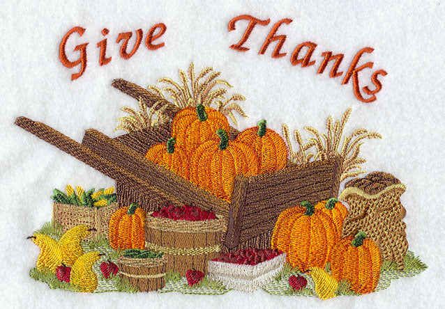 Give Thanks - Harvest Wheelbarrow