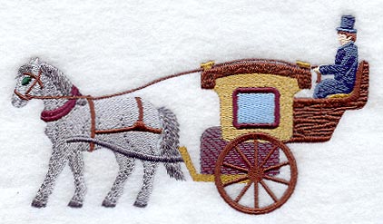 Snowy Horse & Carriage