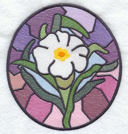 Stained Glass Easter Lily