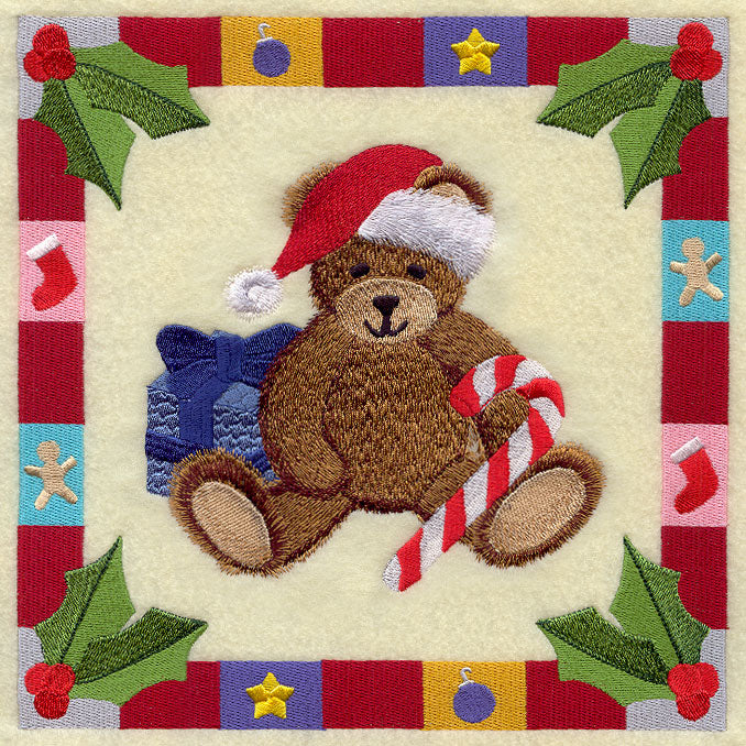 Christmas Bear Square