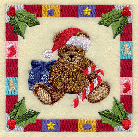 Christmas Bear Square
