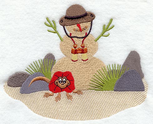 Sand Snowman