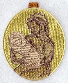 Mary & Jesus Christmas Ornament