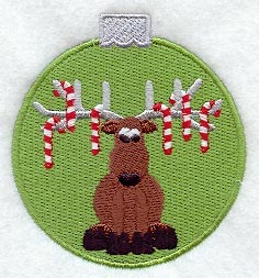 Candy Cane Reindeer Ornament