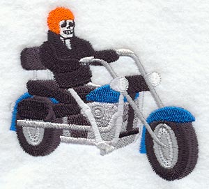 Skeleton & Motorcycle