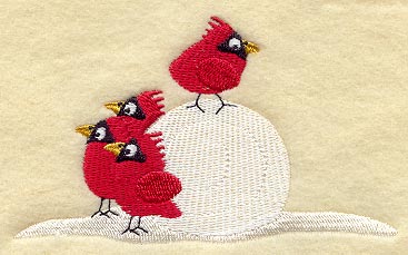 Cardinals & Snowman I