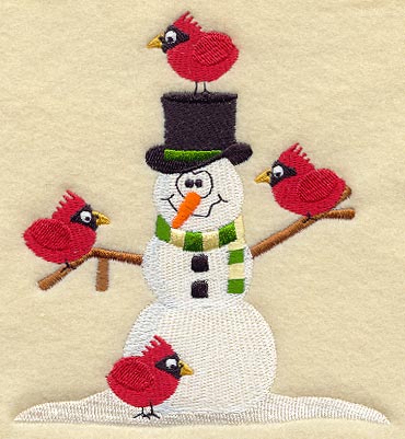 Cardinals & Snowman V