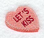 Conversation Heart - Let's Kiss