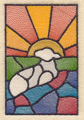 Stained Glass Lamb