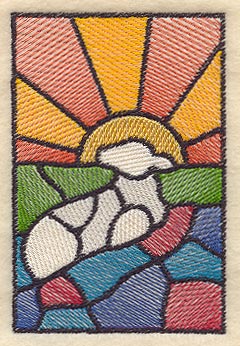 Stained Glass Lamb