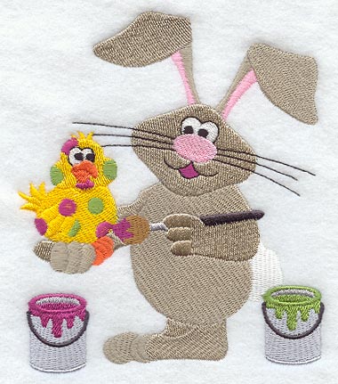 Bunny Painting Chick