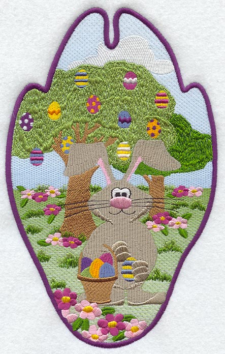 Easter Bunny Track Scene