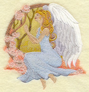 Art Nouveau Praying Angel Circle