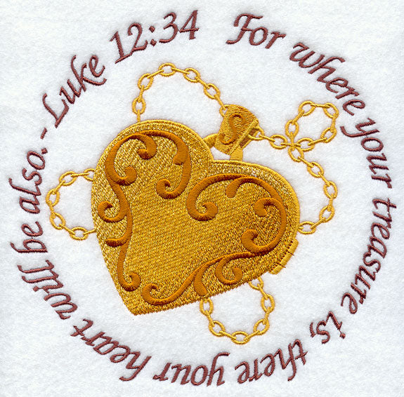 Luke 12:34 - Locket