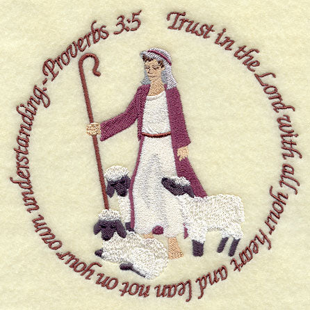 Proverbs 3:5 - Shepherd and Flock