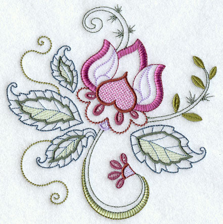 Vintage Jacobean Flower 1