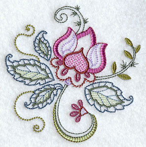 Vintage Jacobean Flower 1